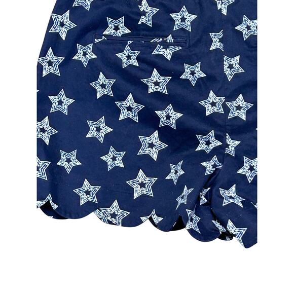 Crown & Ivy NWT Size 10 Scalloped Star Shorts Women’s Casual Summer‎ Shorts - Picture 3 of 7